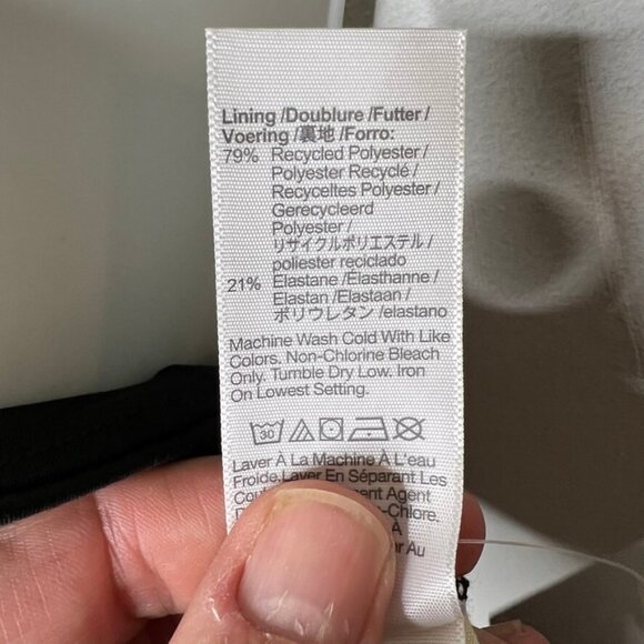 Madewell $88 Flex 2.0 Fitness Dress Black Size L NK207 - Picture 7 of 8